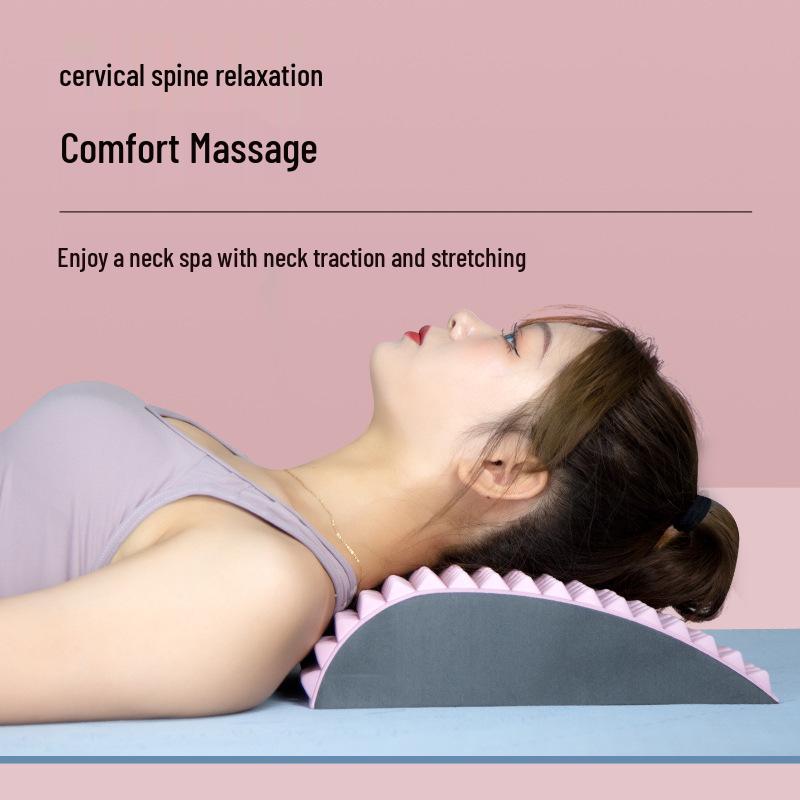 Lumbar Support Cushion for Back Stretching and Relaxation