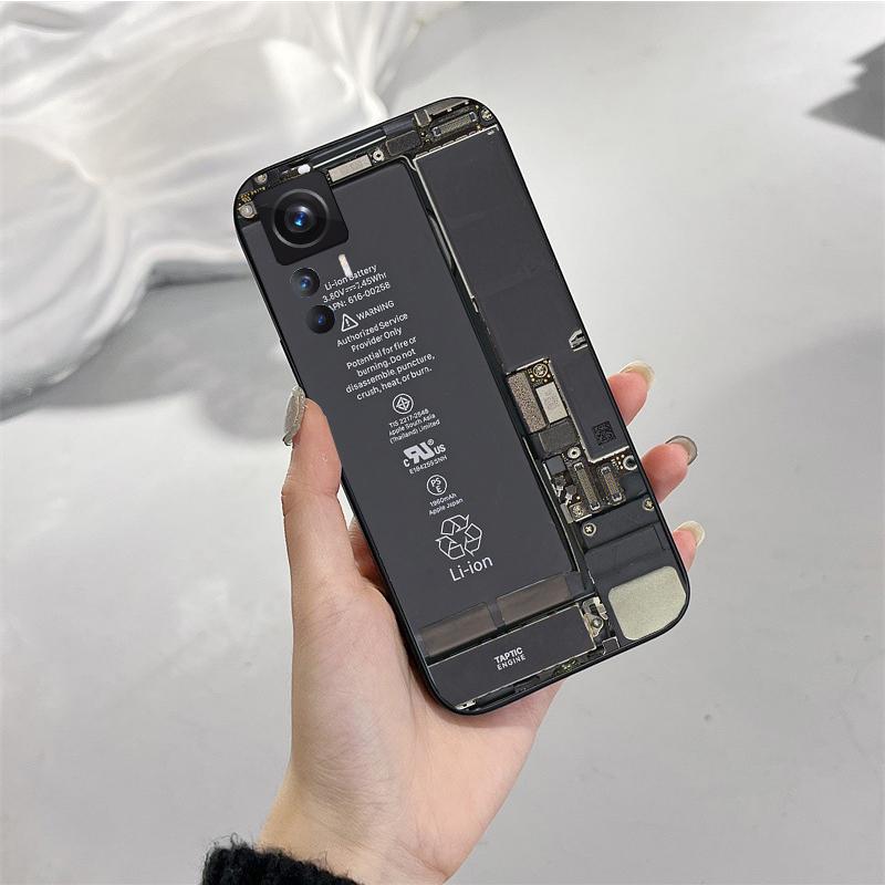 Phone Case for Xiaomi Mi 11T 11 12T Pro 10T 10 10Pro 12 11 Lite 5G NE 10pro Poco X3 Pro Poco F3 M3 Battery Circuit Board Case