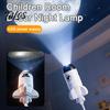 Lampă Nebula pentru Dormitor Lampă Proiector Stele Holografice, Alimentată prin USB, Forma Rachetă, Proiector Planete HD, Cadou Creativ de Ziua de Naștere Lumină de Noapte pentru Băieți cu
