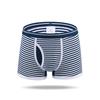Men's Underwear Stripe Panties U-protruding Boxers Briefs Fashion Knickers Underpant Undies Boxer Shorts M L XL XXL XXXL