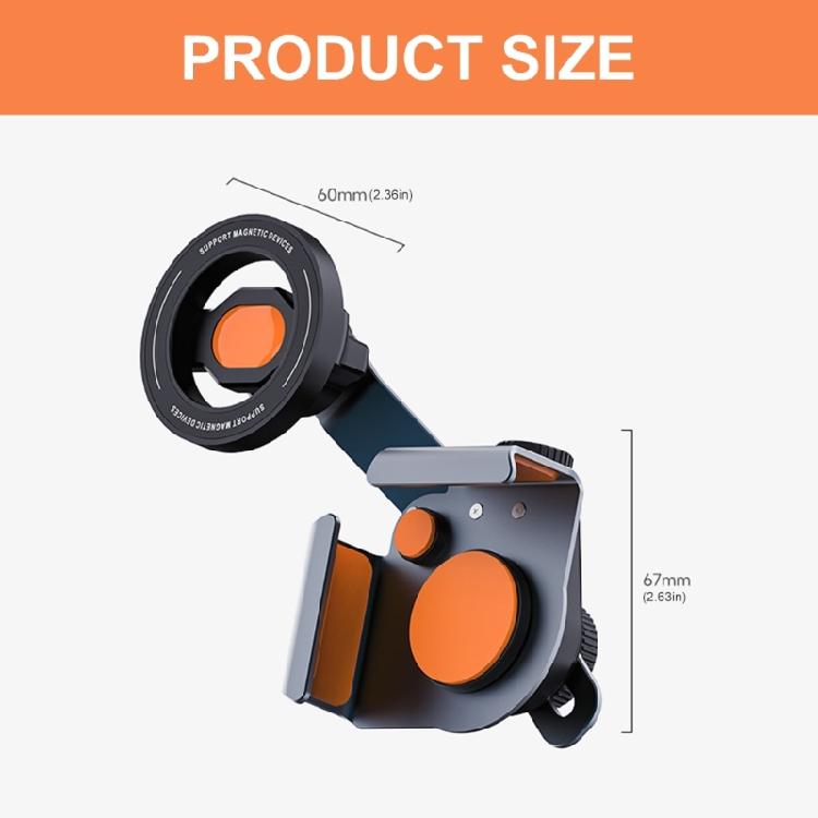 Car Phone Holder for Central Control Screen Magnetic Car Phone Holder 360 Degree Rotation Screen Side Phone Holder