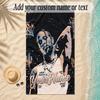 Beach TowelTravis Scott Custom Name Text Personalized Soft Towel for Beach Pool Indoor Home Decor Gift