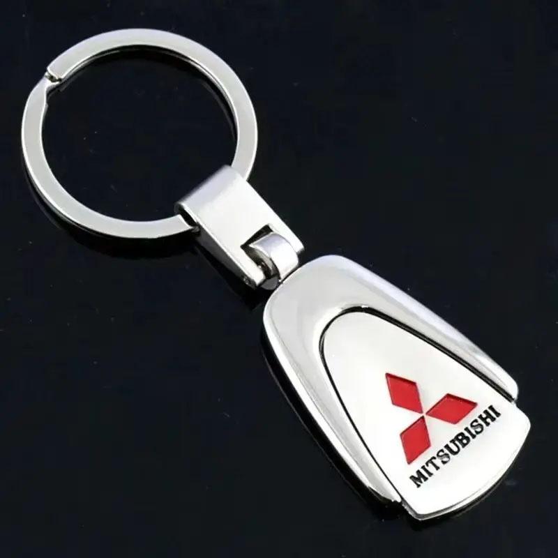 Metal Car Key Chain Holder Keyring Pendant Gift for Mitsubishi ASX L200 EVO Lancer Montero Mirage Pajero Galant Xpander Eclipse