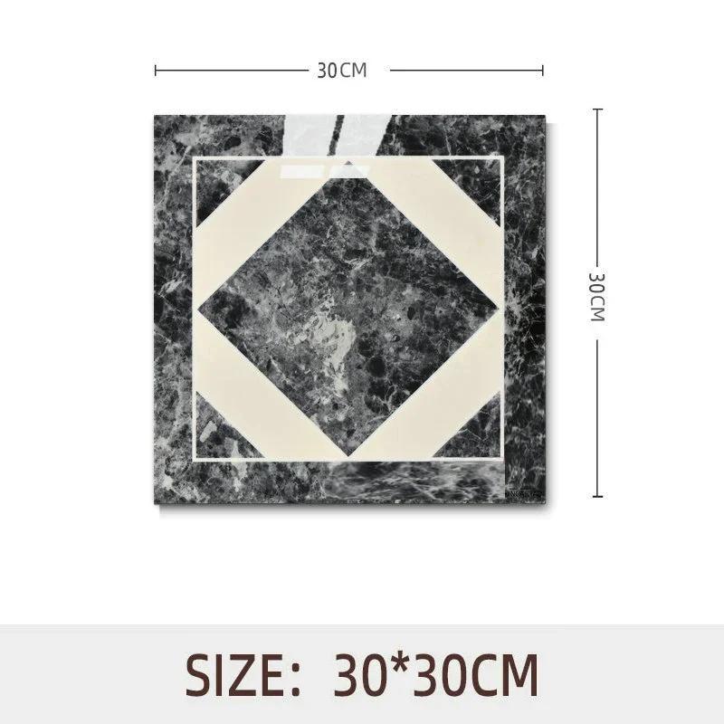 10pcs Waterproof Imitation Marble Wood Tile Floor Stickers 30*30cm Bathroom Home Decoration DIY Self-adhesive Wall Stickers