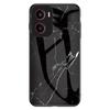 For Motorola Moto G05 4G Case Marble Pattern Tempered Glass+PC+TPU Protective Phone Cover