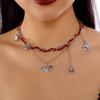 Halloween Jewelry Adjustable Necklace Pendant Bracelet with Specter Pumpkin Bat Spiders Charm Pendant for Women Party Gift