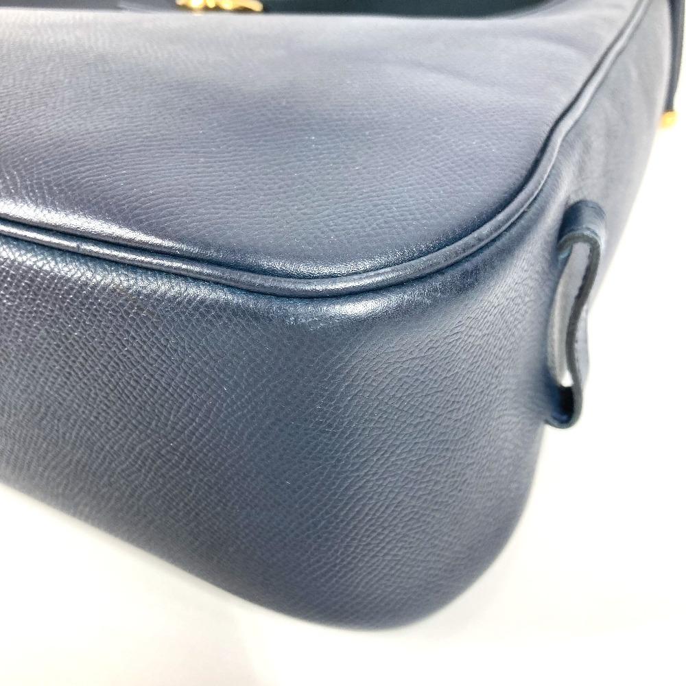 HERMES vintage Sako Bag Tote Bag Shoulder Bag Courchevel Navy/GoldHardware