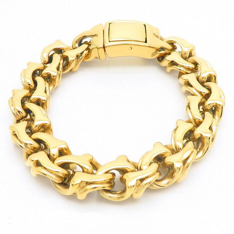 

Kalen Vintage Creative Twisted Link Chain Bracelet for Men Punk 23cm Stainless Steel Accessories Boho Armband Biker Jewelry Gift 23cm