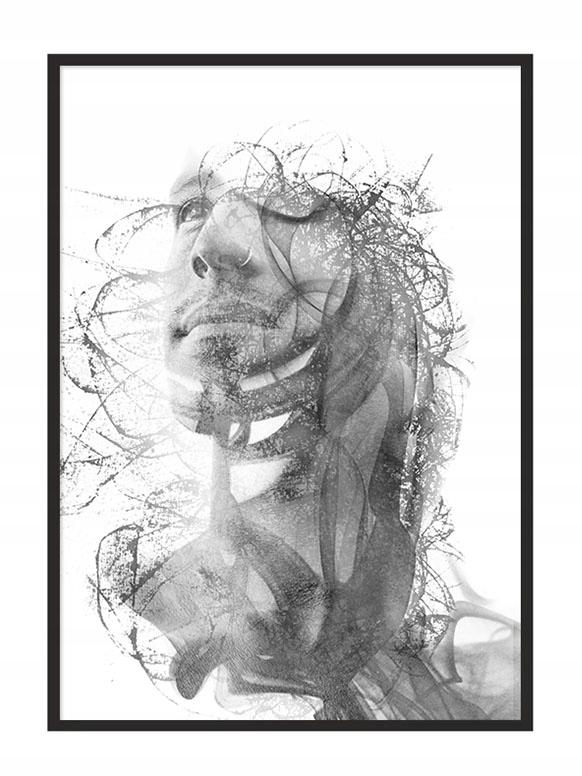 Picture poster Framed 53x73 cm Man P738