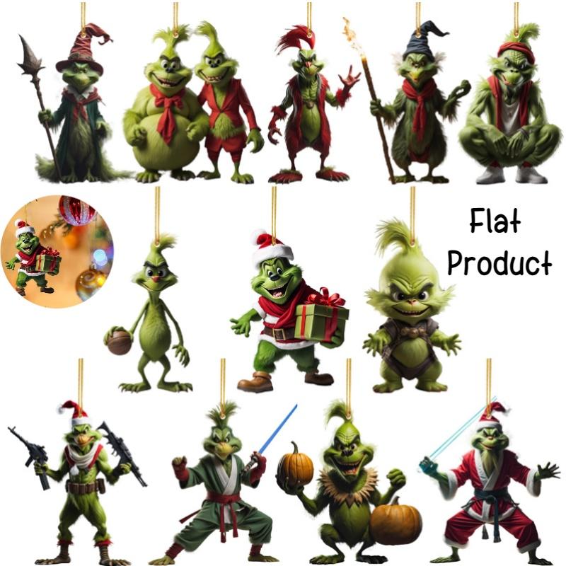Cartoon Style Car Hanging Decoration Christmas Tree Ornament Acrylic Material