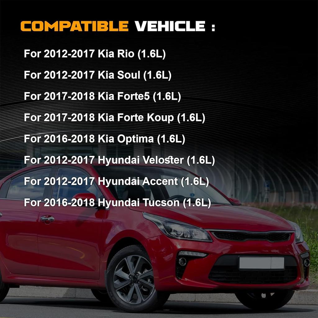 4 Stück Kraftstoffeinspritzdüsen für 2012-2017 Kia Rio Soul Hyundai Accent Veloster 1.6L - Multi OE-Nr. FJ1146 35310-2B130 35310-2B120 Passt für Forte5 Optima Tucson