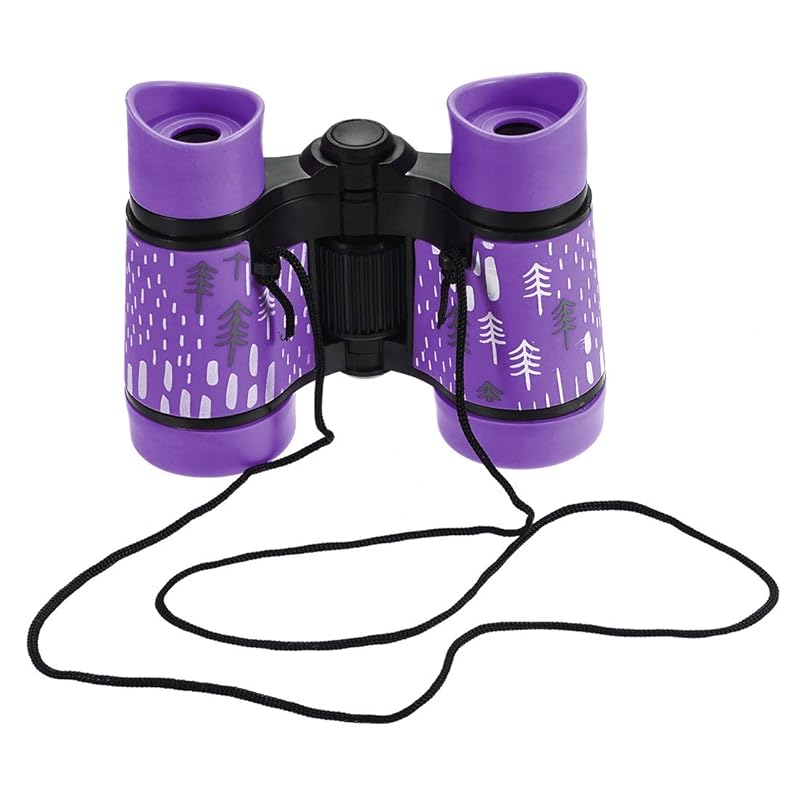 

uxcell binoculars With neck strap compact foldable binoculars Impact resistance birdwatchinghikingcamping 4X30 purple