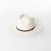 202601-HH2063F Ins  Classic Dropshipper Winter Earth Tone Color Wool Felt Belt  Fedoras Cap Men Women Leisure Panama Jazz Hat