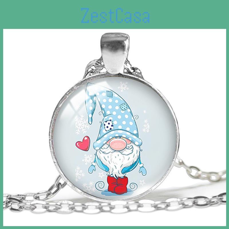 Whimsical Christmas Gnome Jewelry With Colorful Santa Pendant Perfect For Holiday Celebrations