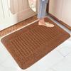 Semi-Circular Non-Slip Water-Absorbing Doormat - Wear-Resistant Floor Mat for Bedroom or Entrance Hall.