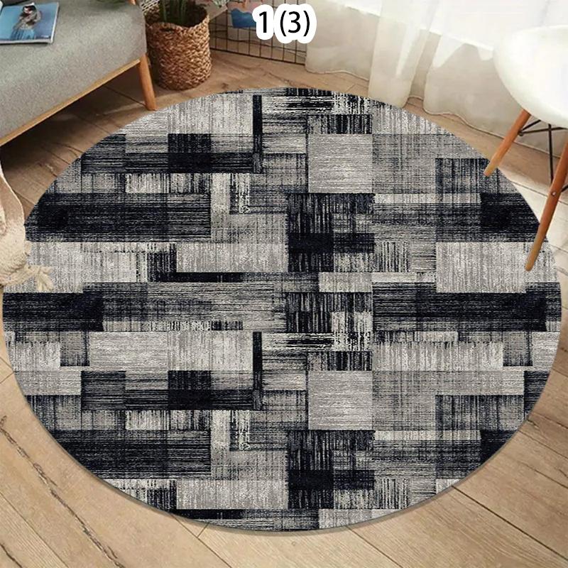 Light Luxury Carpets for Living Room Modern Minimalist Bedroom Decor Carpet Large Area Round Study Rug Anti-slip Floor Mat