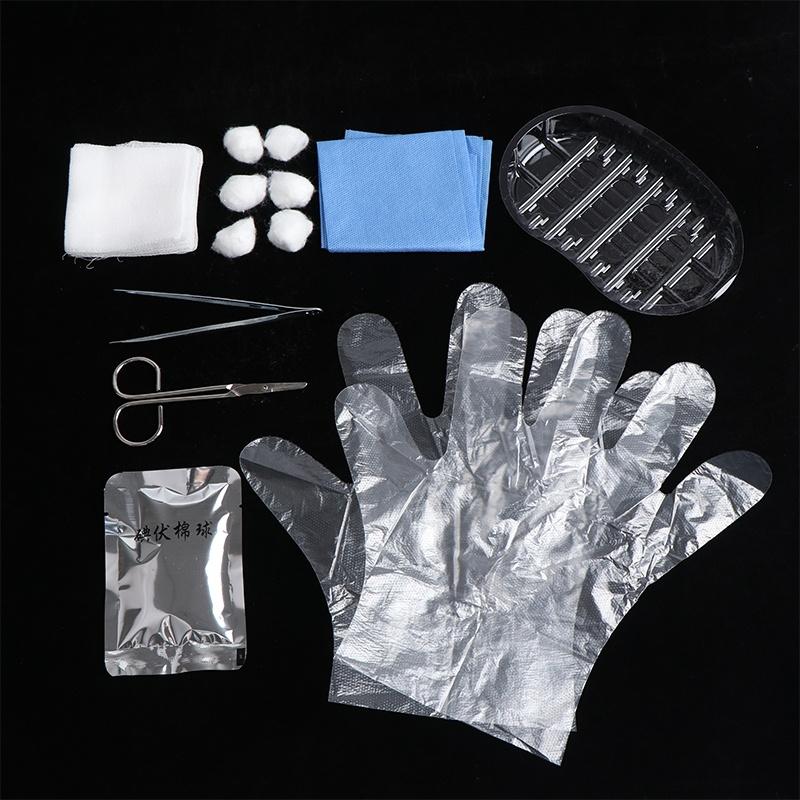 1 Set Debridement Suturing Disinfection Wound Care Tool Kits New Sterile Disposable Dressing Replacement Tool Kit