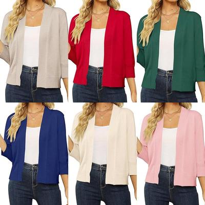 European & American Fashion Slim-Fit Women's Knitted Cardigan Outerwear
