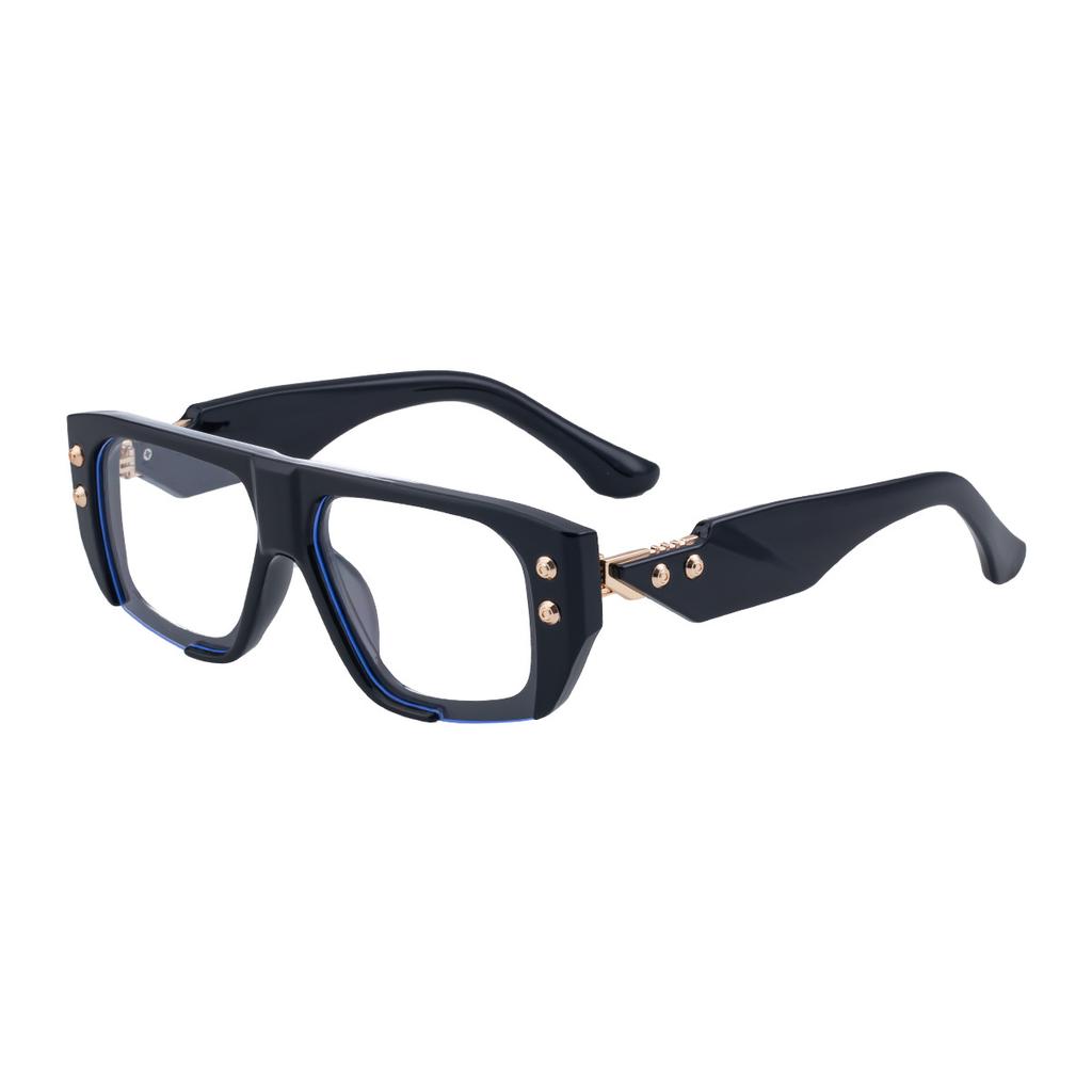Classic Rivet Designer Style Style Irregular Sun Glasses Glasses Ladies For Men Classic Sun Eyeglasses Punk Popular Big Spectacle Frame Frame