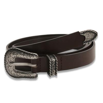 Doffsept Western Cowhide Belt In Brown