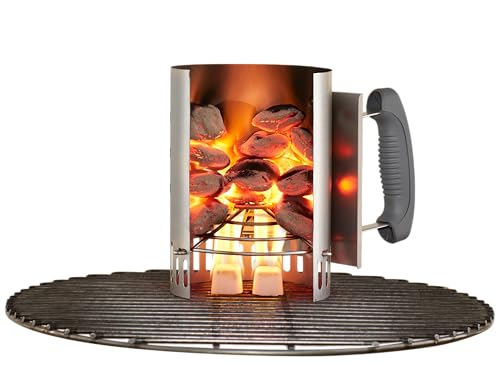 Weber Rapid Fire Chimney Starter (Small) for BBQ Grills, Chimney Effect, Fire Starter for Charcoal Ignition [Official Japanese Product] 7447