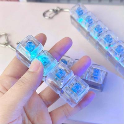 High Transparency Decompression Button Mechanical Keyboard Pinch Music Finger Boring Decompression Button Vent Keychain