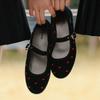Victoria Shoes Victoria Oda Mary Jane Heart Pattern Black 1049924 Negro