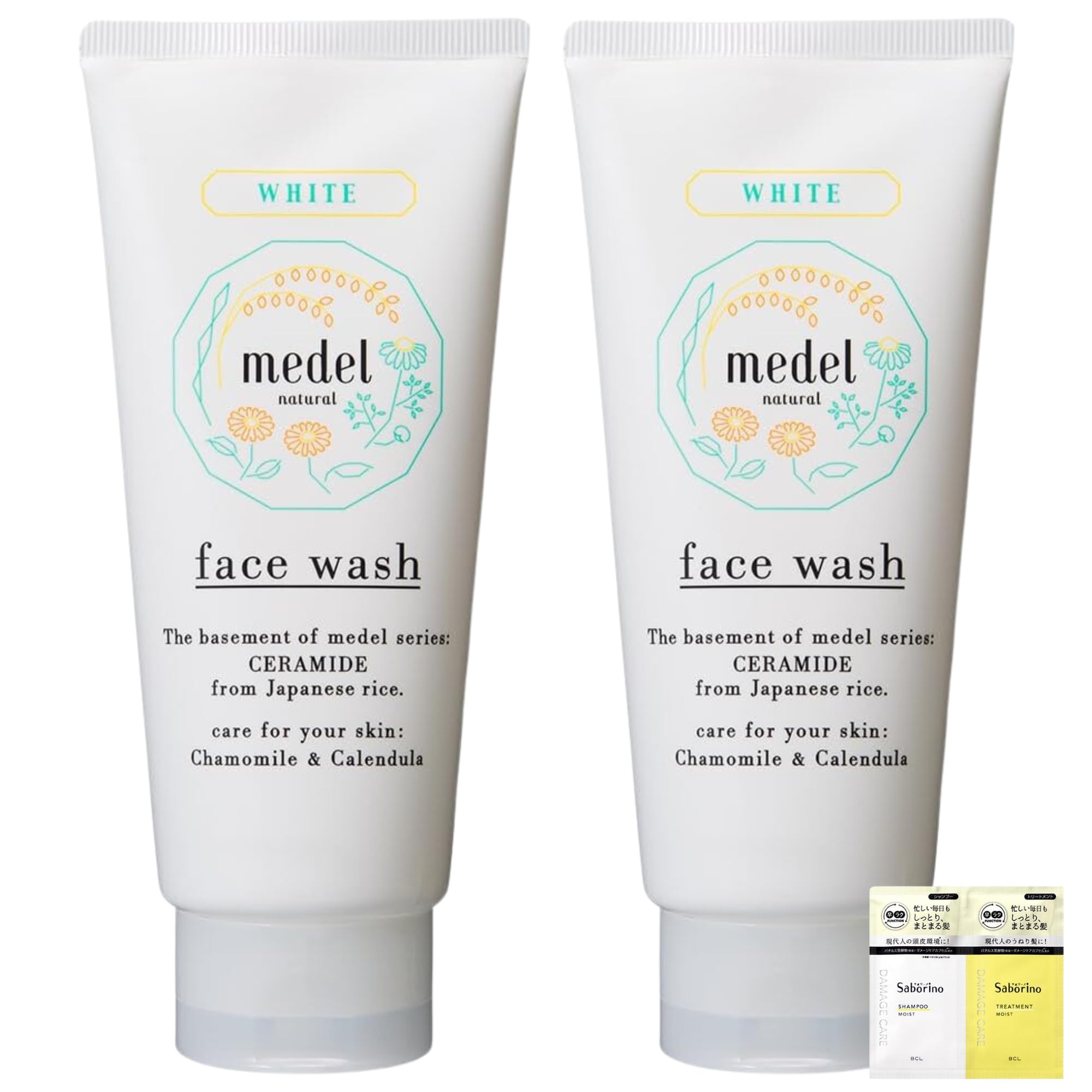 

Medel Natural Medicated White Face Wash Wild Rose Aroma 130g sample Set of 2 [Bulk purchase] [Quasi-drug] [Trial included]