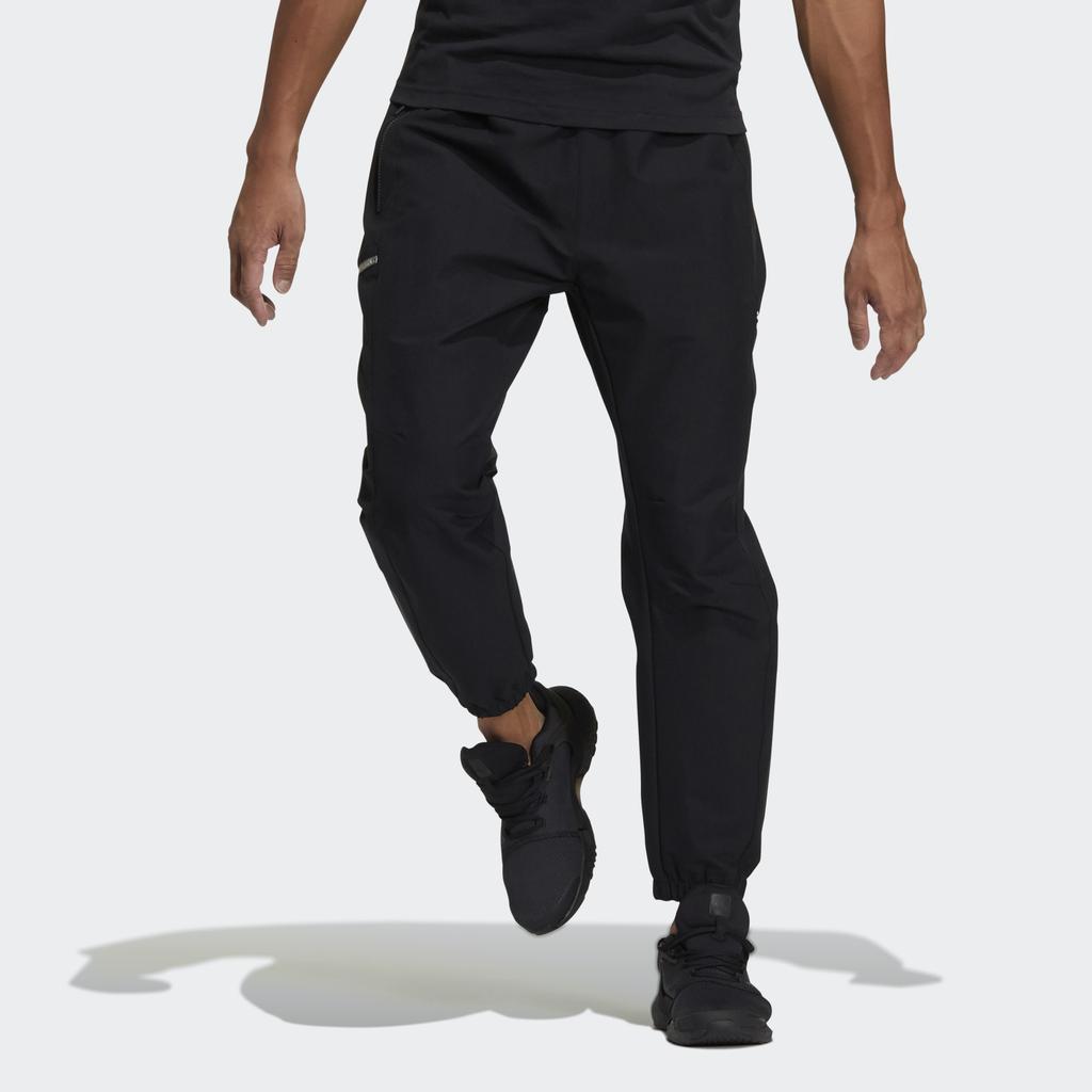 adidas Th Pnt Wv Id Outdoor Sports Bundle Feet Woven Long Pants Black Men's GP0958