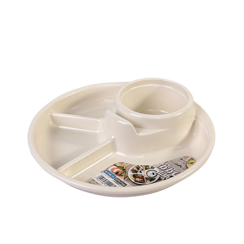 4 Grid Plates For Food Child Kids Dinner Fruit Tray Snack Box Set Dinnerware Dining Compartment Plate Serving Dishes Salad