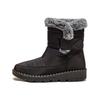 New Women's Plush Thick Cotton Boots, Casual Height Increasing Thick Soled Shoes, Comfortable Anti Slip and Wear-resistant Boots