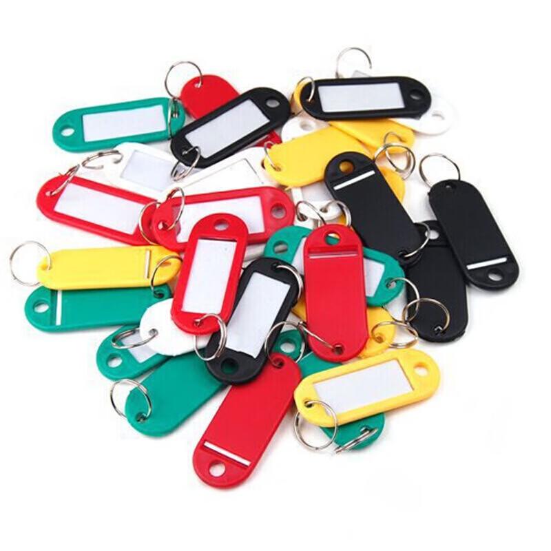 Colorful Plastic Key Tags