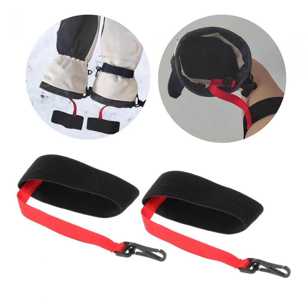 Outdoor Sports Glove Strap, Ski Glove Wrist Strap Portable Gloves Accessories Mitten for Mountaineering Ski Winter Men Women