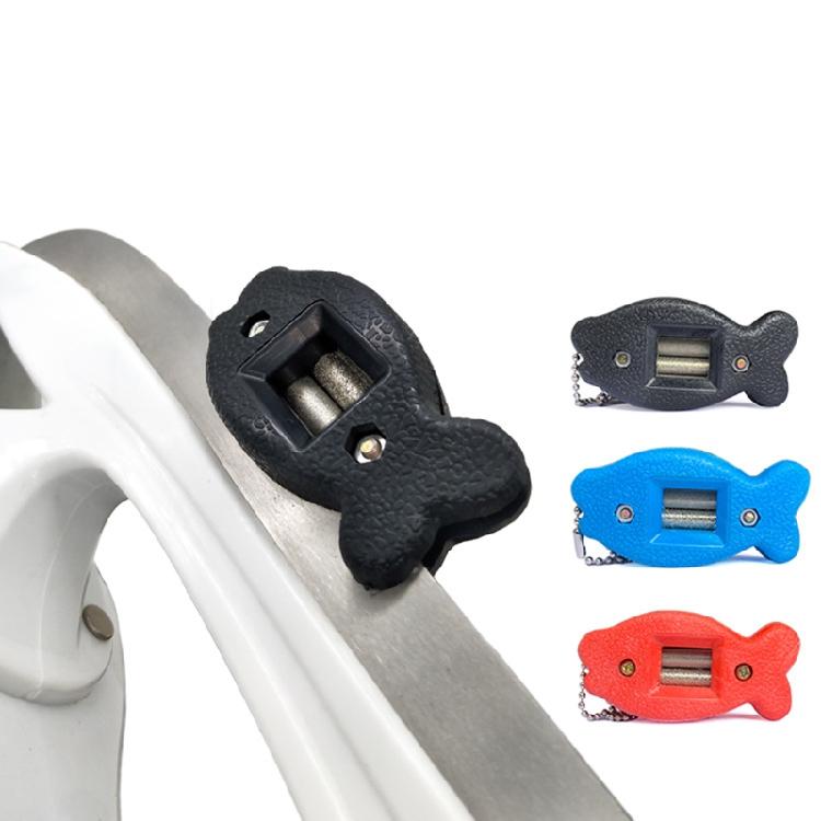 Ice Skating Edge Blade Sharpener Two-Sided Diamond Hand Held Skate Sharpening