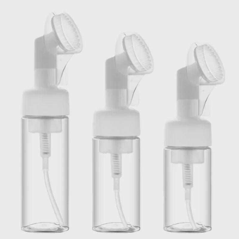 100ML Silikonowa Szczoteczka Pieniąca Butelka do Oczyszczania z Głowicą Masującą