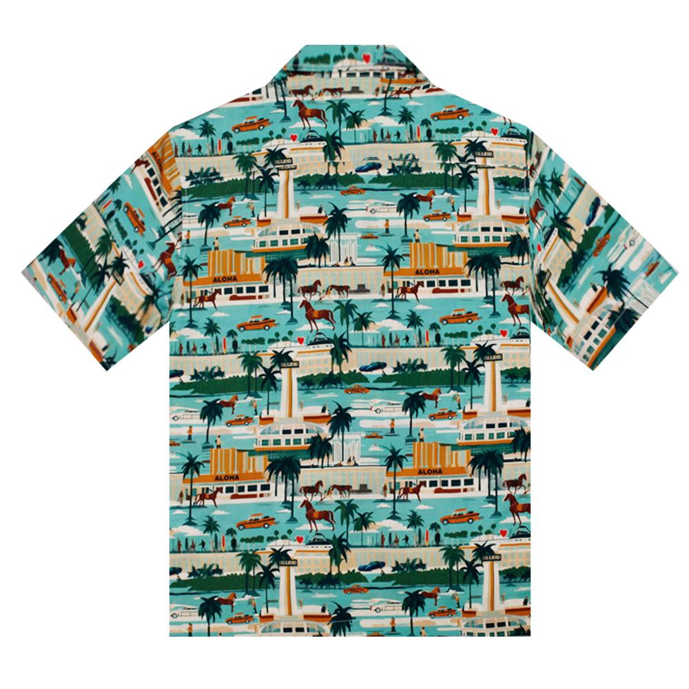 Deosyeocheuhauseu Hawaiian Shirt Monaco-Mint