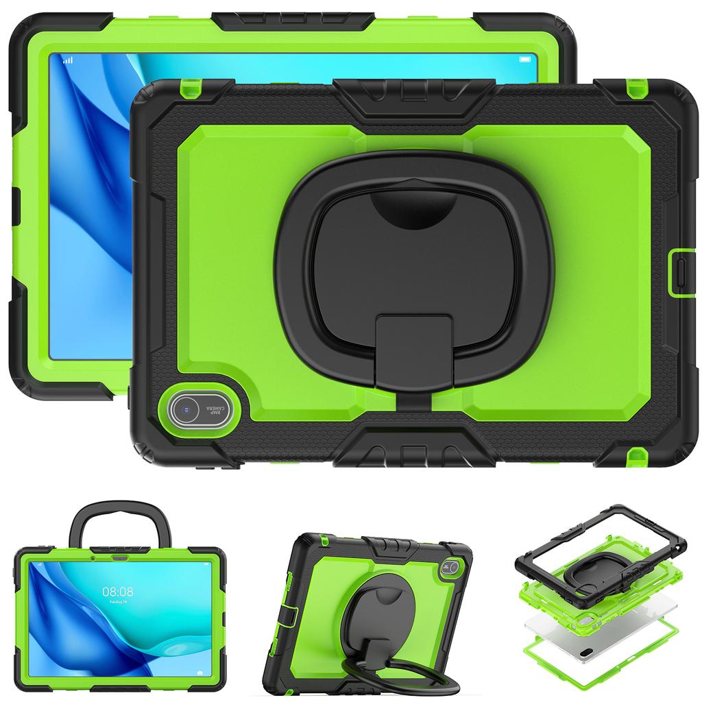 For Huawei MatePad SE 11 Kickstand Case PC + Silicone Tablet Cover with Shoulder Strap