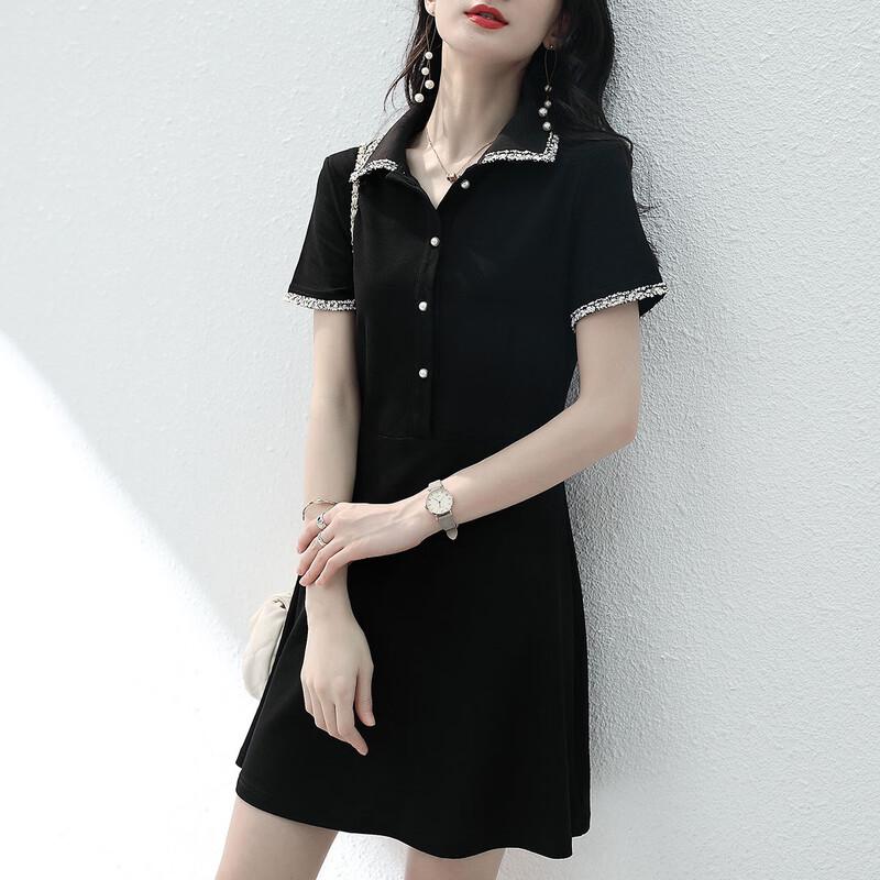 

Firstview Women s Urban Casual Short Sleeve Shirtdress L