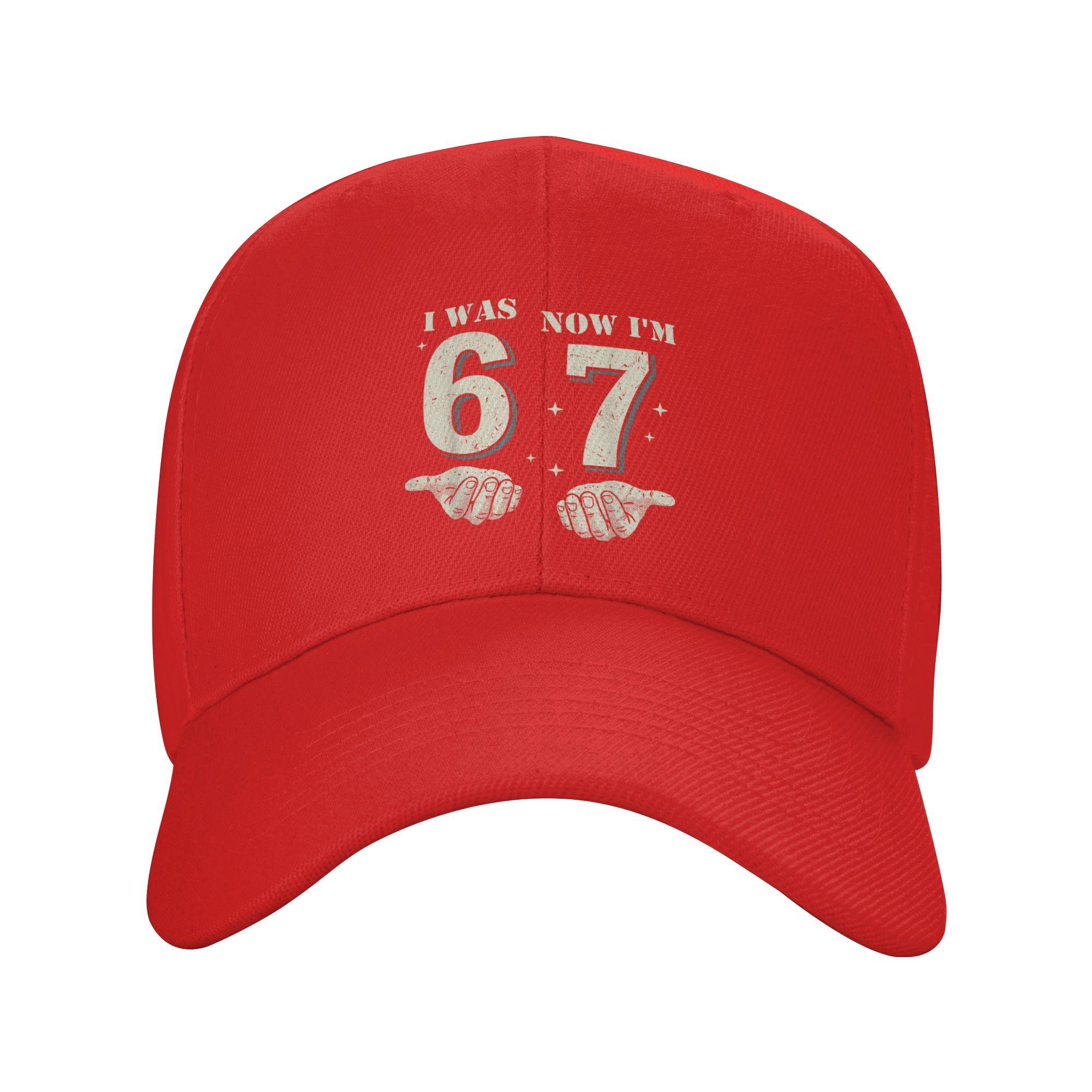 

I Was 6 Now I m 7 Year Old Birthday 67 Casual Baseball Cap Outdoor Sport Trucker Hat Summer Sun Men Street Style Baseball Caps One Size