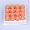 New 1Set Dollhouse Simulation Eggs Miniature Mini Eggs With Tray Dollhouse Kitchen Accessories Model Toys Kitchen Decor