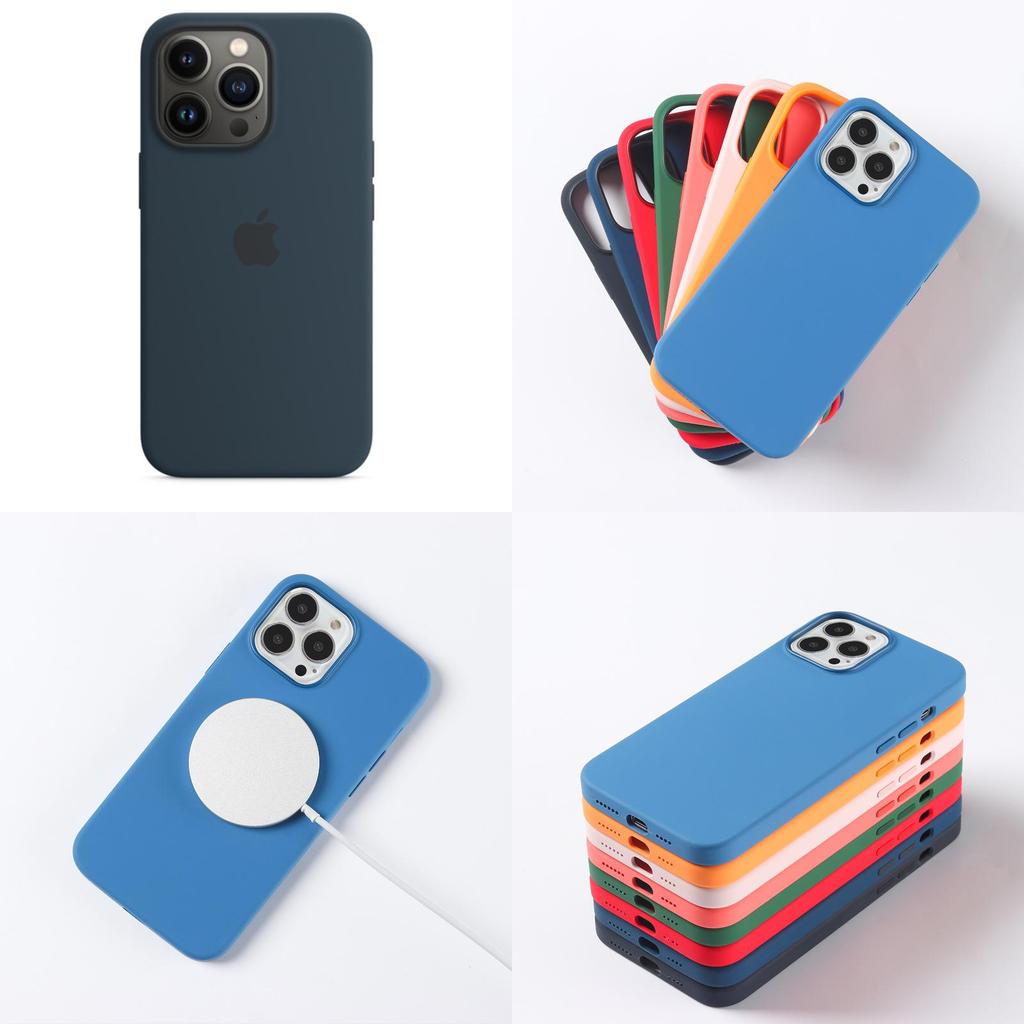 Premium Silicone Protect Cover With Magsafe For Apple Iphone13 Pro Max 13