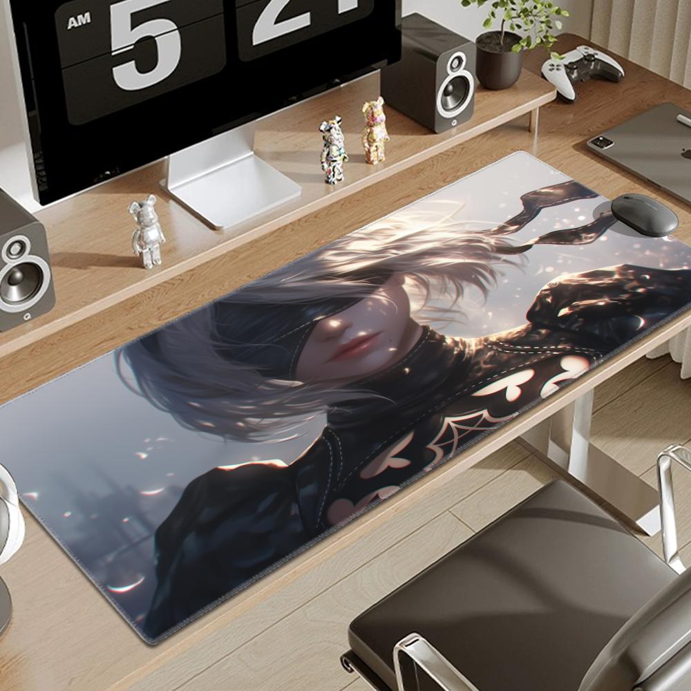 Game Nierautomata 2b Mouse Pad Large Rubber Tablepad Pc Game Mousepad Laptop Deskmat Xxl Nonslip Computer Keyboard Mouse Mat