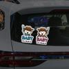 Cartoon Baby On Board Warning Sticker, Cute Vinyl Decal for Car Rear Window Windshield Safety Decor