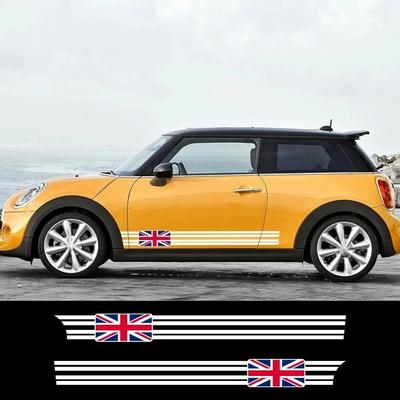 Car Door Side Stickers Vinyl Decals For MINI Cooper S R55 R56 F56 F55 F57 F60 R60 Countryman JCW Car Body Decoration Accessories