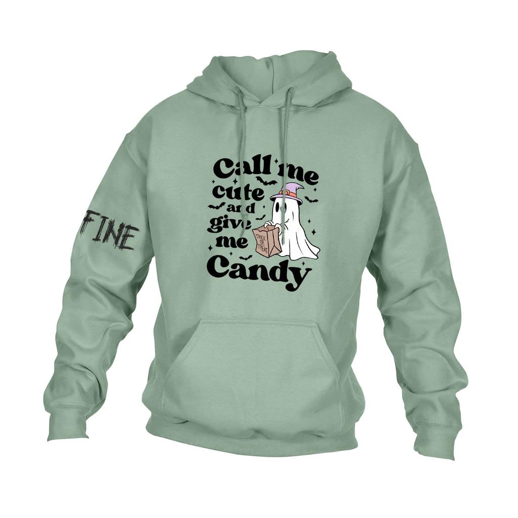 Men's Casual Hooded Loose Long Sleeve With Pocket Halloween Printed Sweatshirt