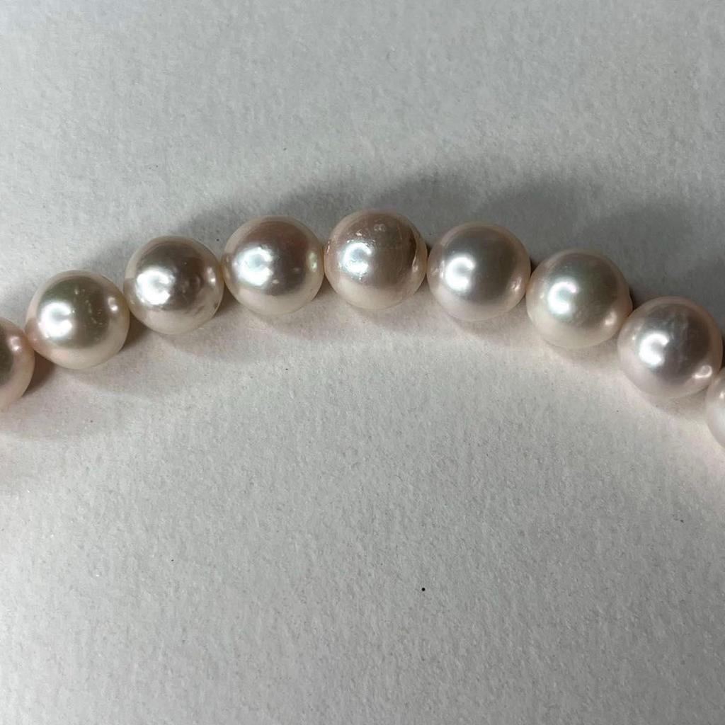 Used Strong Akoya Pearl 8.3-8.5mm Genuine Pearl Pearl Necklace 43cm Pearl Jewelry Certificate of Authenticity Included