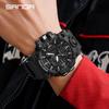SANDA Sports Military Men's Watches Luxury Dual Display Watch 50M Waterproof Quartz Wristwatch for Male