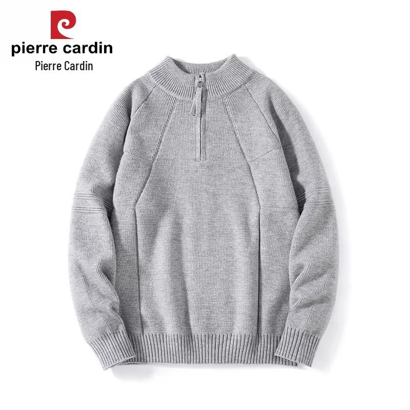 Pierre Cardin Men's Half-Turtleneck Zipper Knit Sweater