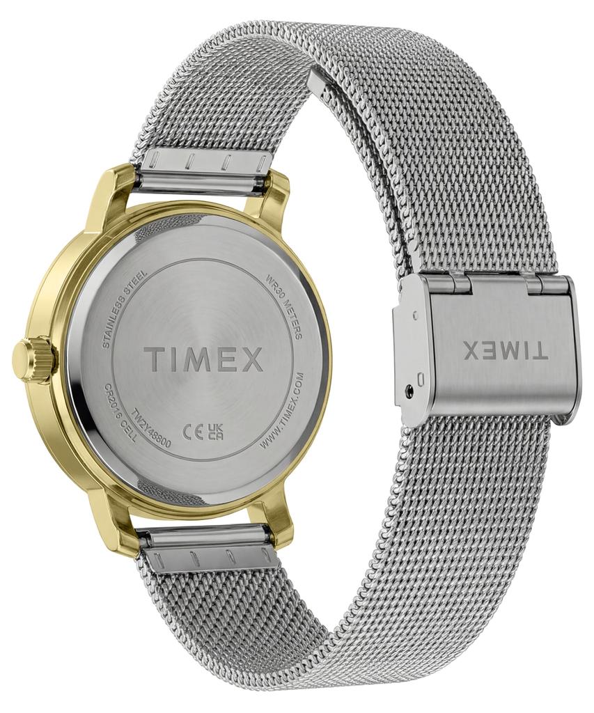 Main Street Watch Water Resistant for Daily Mineral Silver [TIMEX] Quartz, Use, Glass, Dial, TW2Y48800, Women's [Authentic]