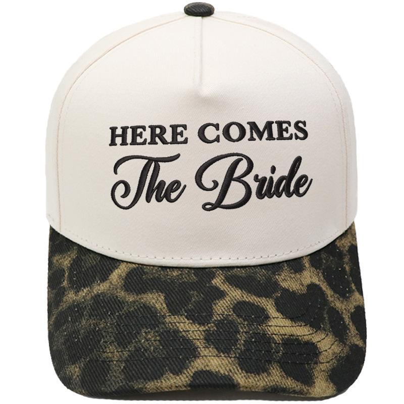 HERE COMES The Bride Embroidery Color Matching Truck Driver Hat Bride Wedding Party Shade Dad Hat